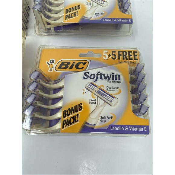 4x 10 pack NEW BIC Softwin for Women Disposable Twin Blade Razors 1999 40 total - Picture 2 of 6
